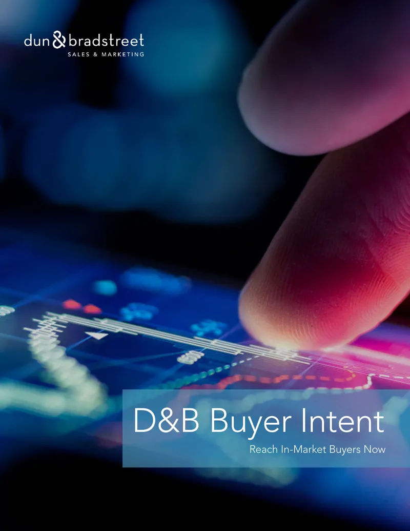 D&B Buyer Intent Data Overview