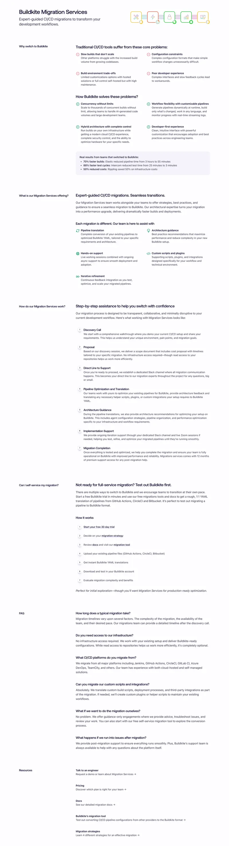 Buildkite Migration Services Overview