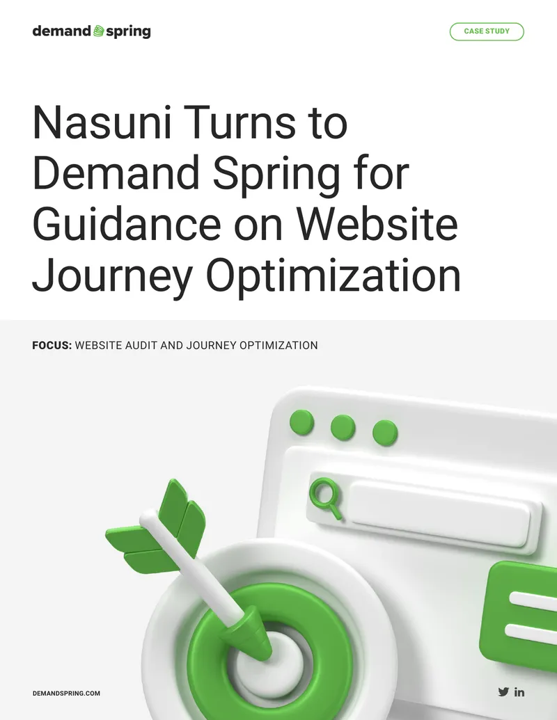 Nasuni Case Study on Website Journey Optimization