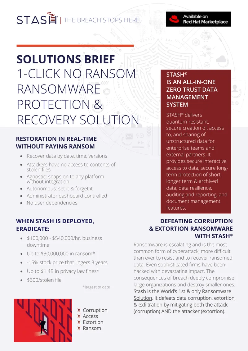 Ransomware Protection and Recovery Solution Overview