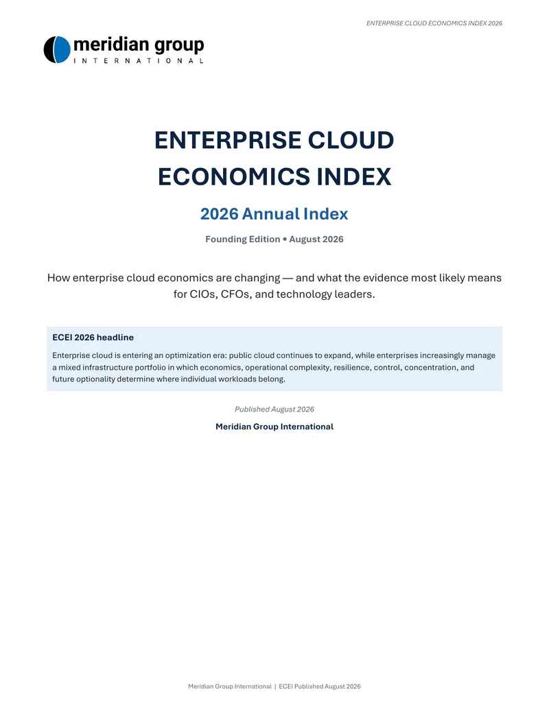 Enterprise Cloud Economics Index 2026 Analysis