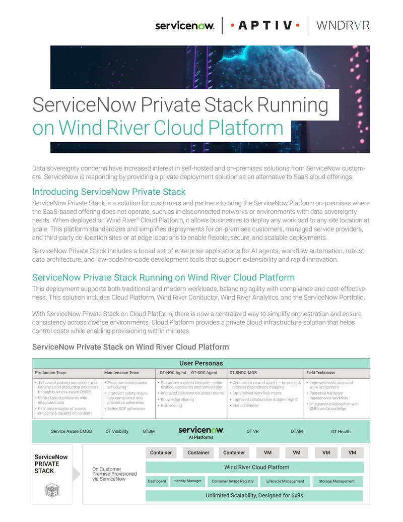 ServiceNow Private Stack Deployment Overview