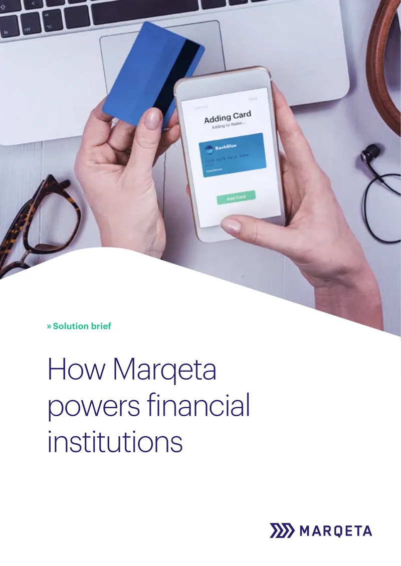 Marqeta Solution Brief on Financial Institutions