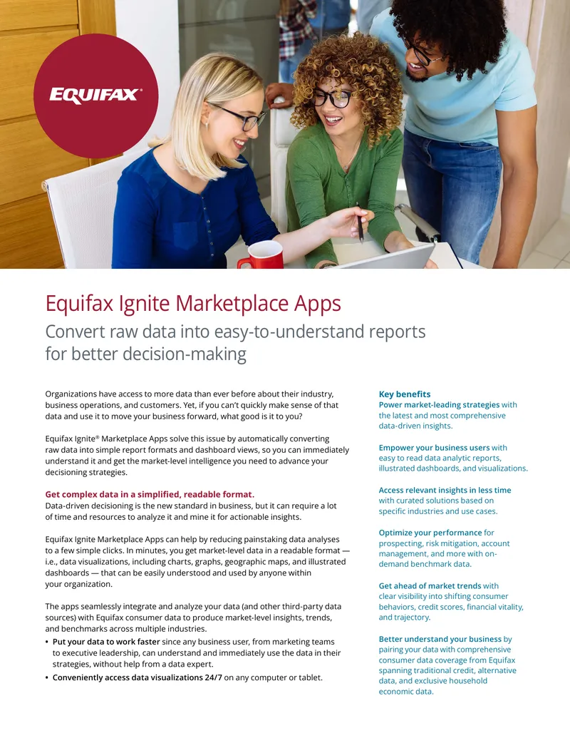 Equifax Ignite Marketplace Apps Overview