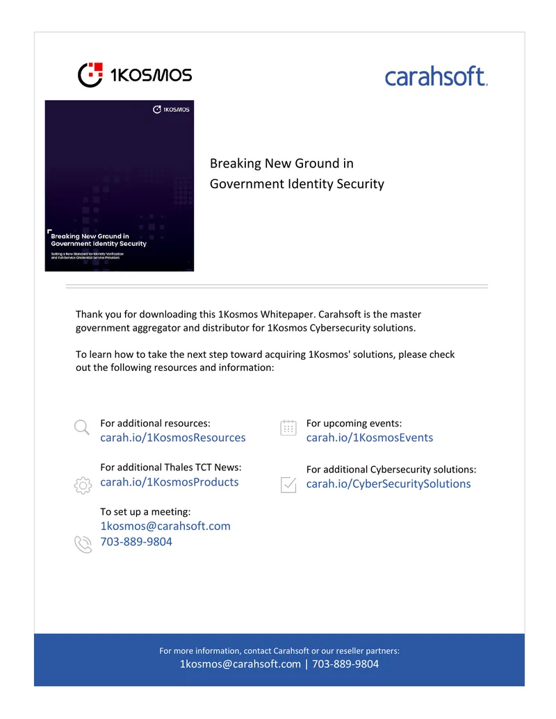Government Identity Security Solutions Whitepaper