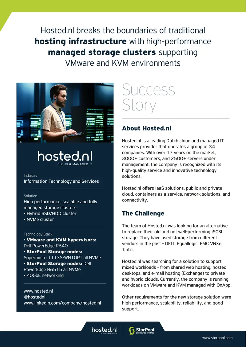 High-Performance Managed Storage Solution Implementation