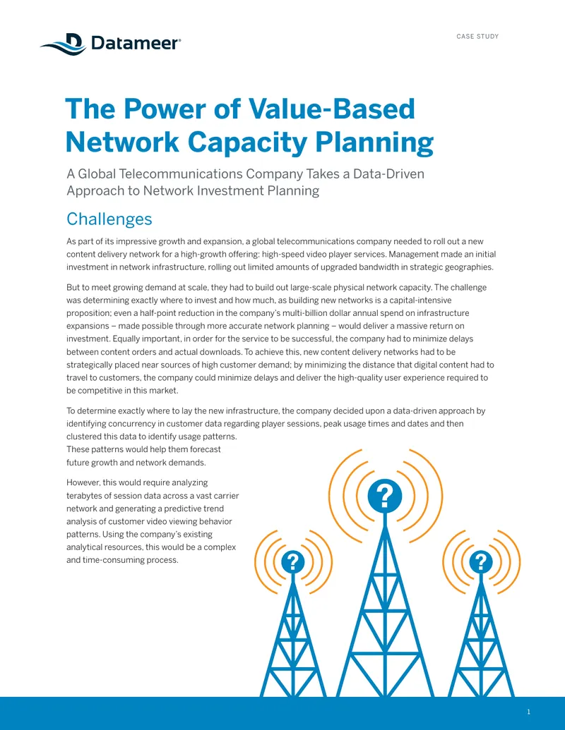 Value-Based Network Capacity Planning Case Study
