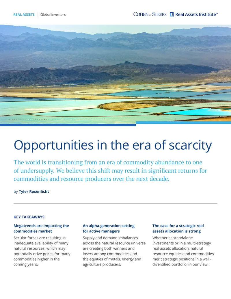 Impact of Megatrends on Commodities Market