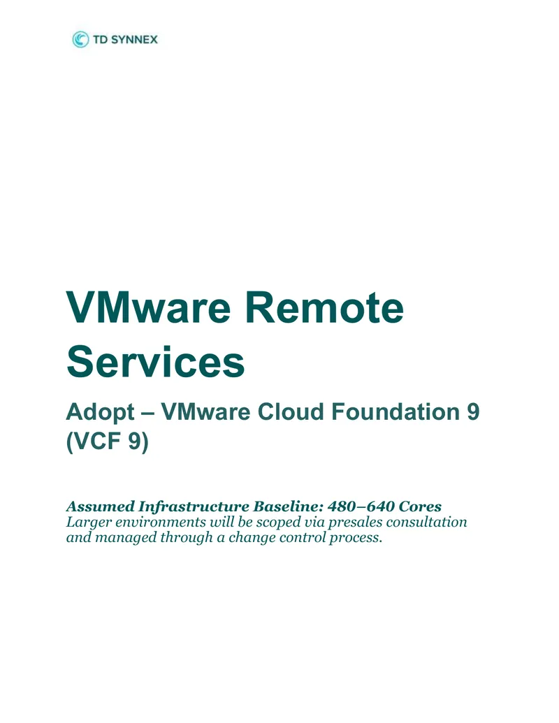 VMware Cloud Foundation 9 Deployment Service Overview