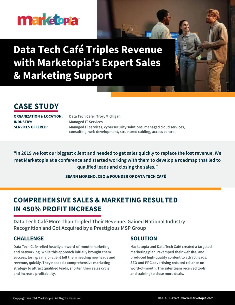 Data Tech Café Revenue Growth Case Study