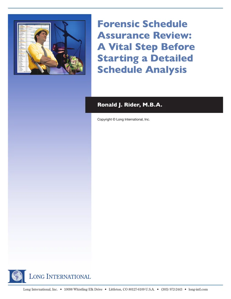 Forensic Schedule Assurance Review Process