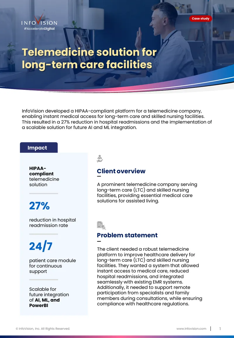 Telemedicine Platform Development for Long-Term Care