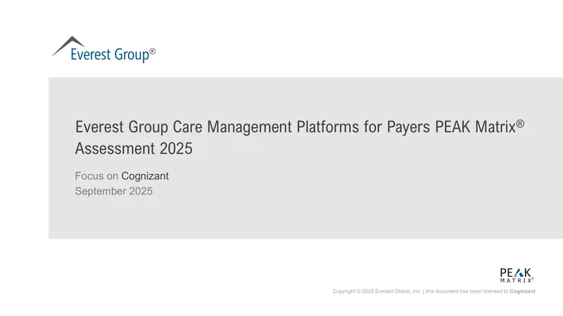 Care Management Platforms for Payers PEAK Matrix Assessment 2025