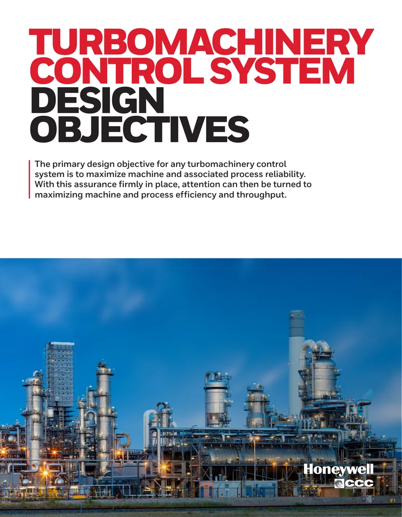 Turbomachinery Control System Design Objectives
