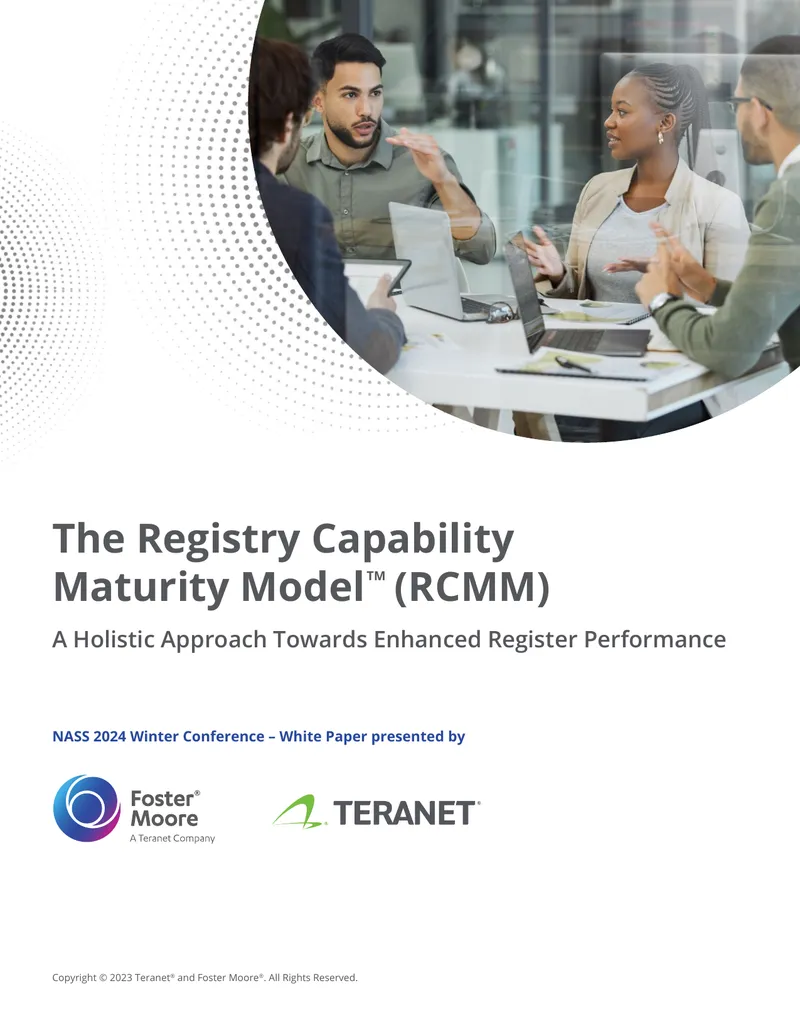 Registry Capability Maturity Model Overview