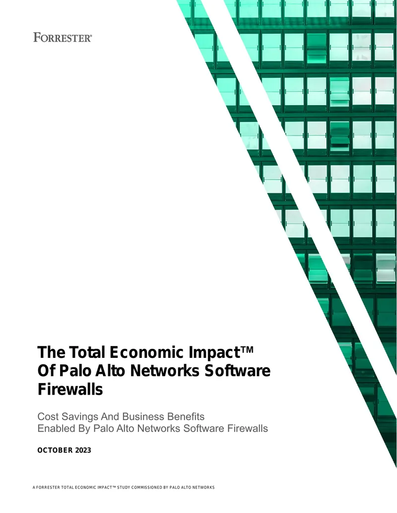 Total Economic Impact Study of Palo Alto Networks Software Firewalls