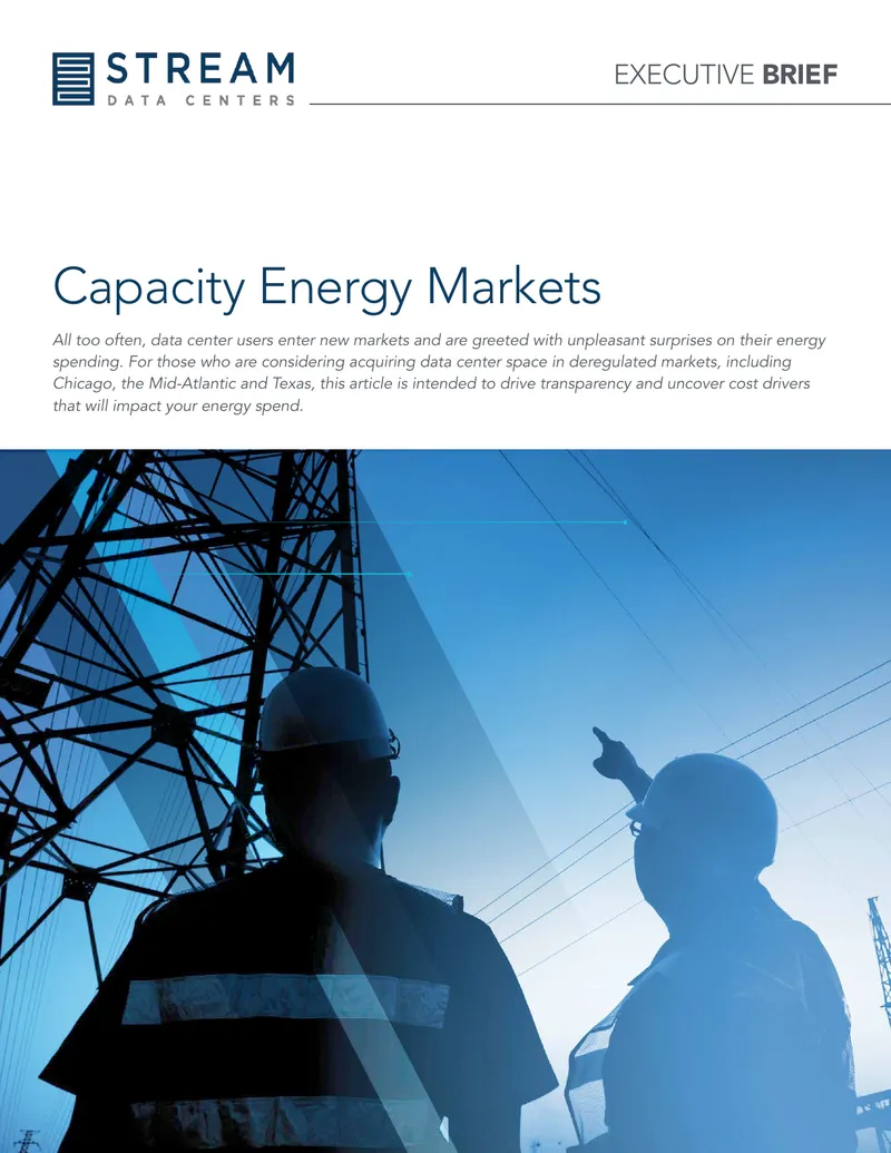 Understanding Capacity Energy Markets and Pricing
