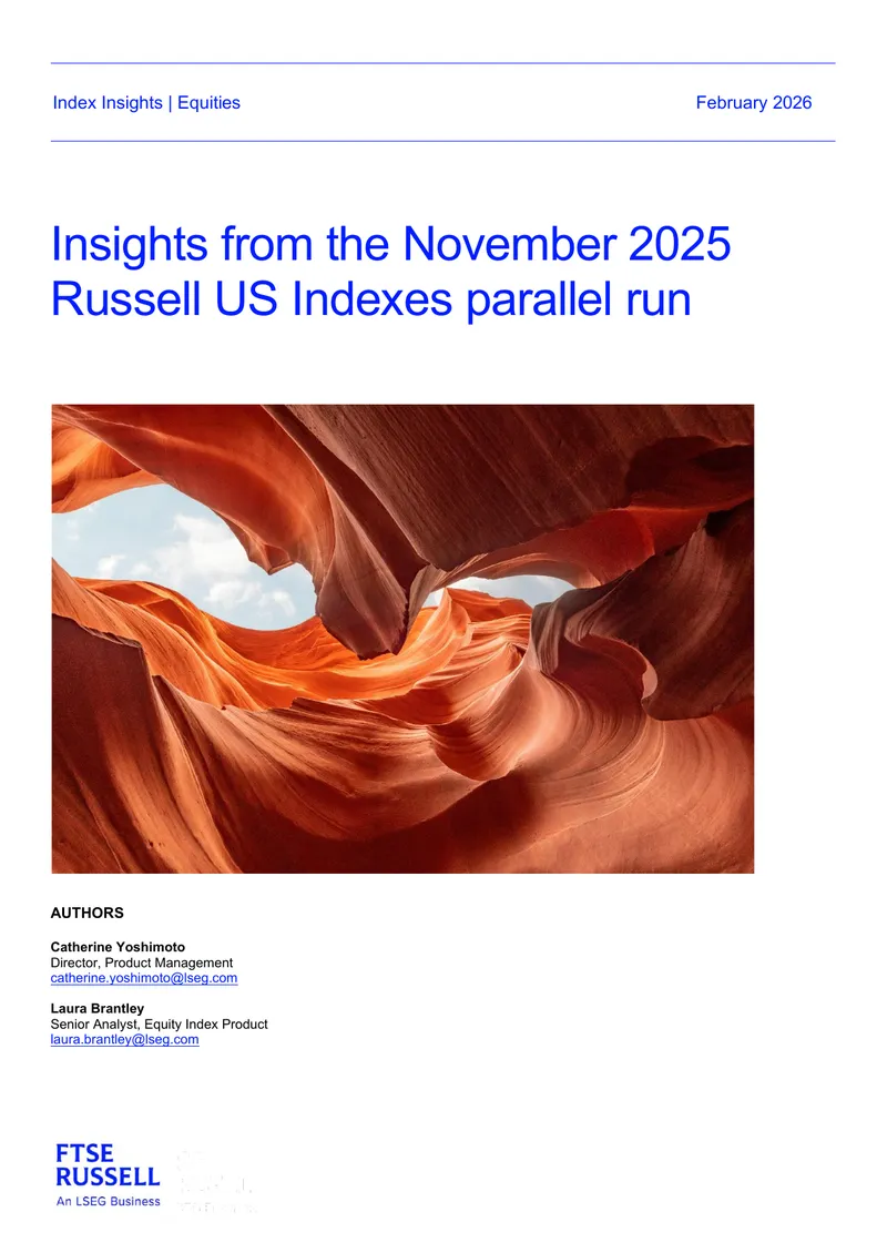 Insights from the November 2025 Russell US Indexes Parallel Run
