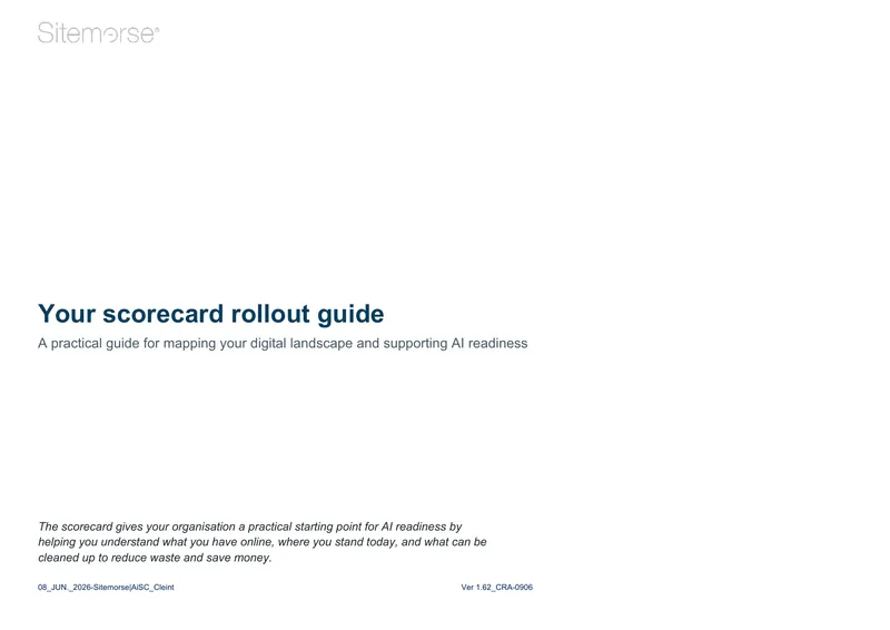 Scorecard Rollout Guide for AI Readiness