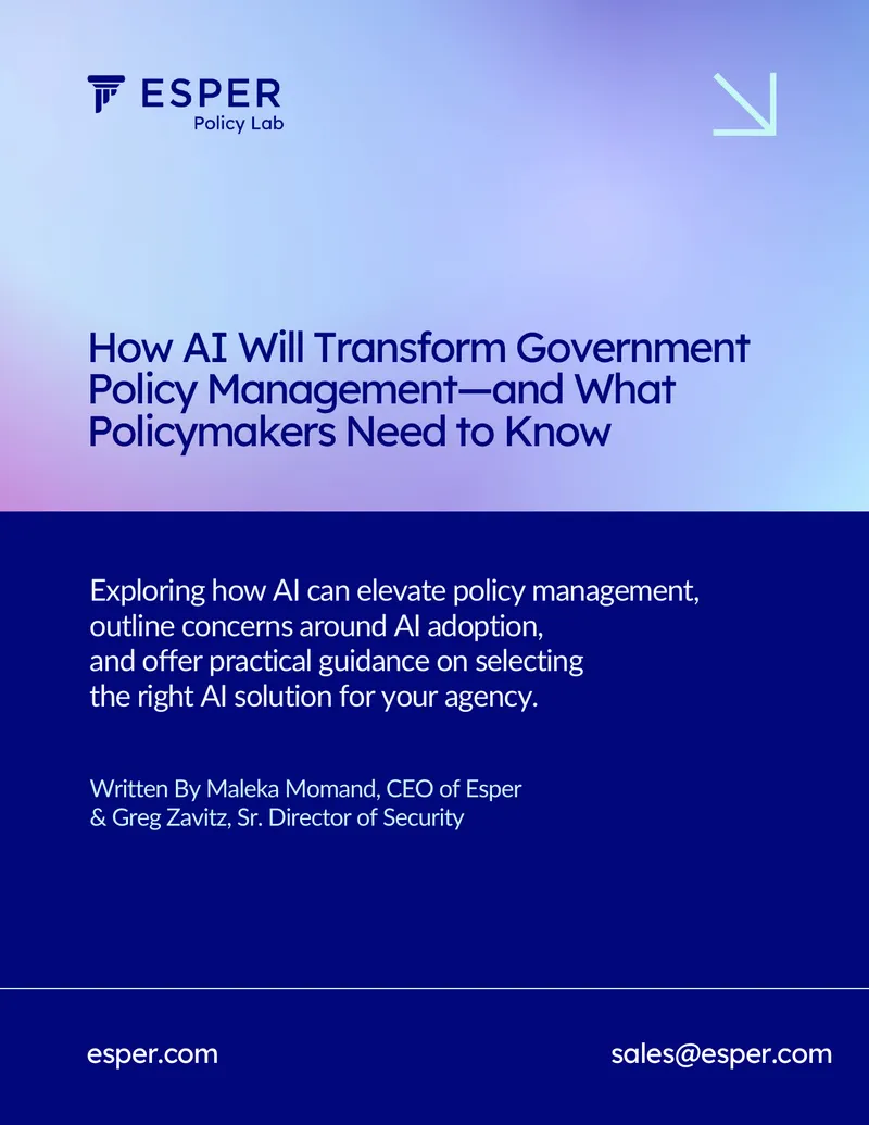 AI Transformation in Government Policy Management