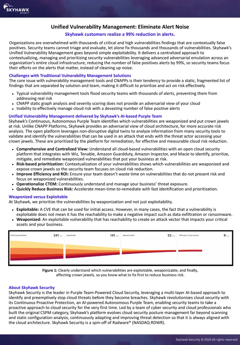Unified Vulnerability Management Approach