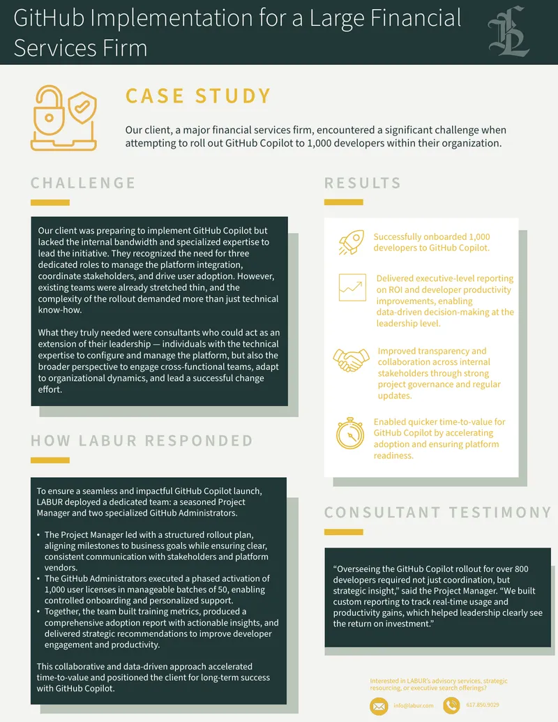 GitHub Copilot Implementation Case Study