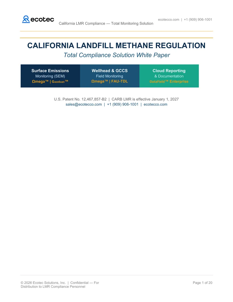 California Landfill Methane Regulation Compliance Guide