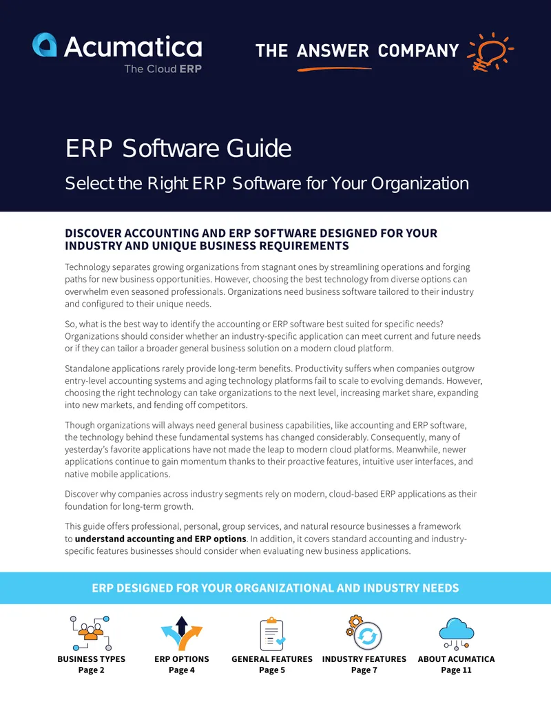 ERP Software Selection for Diverse Business Needs