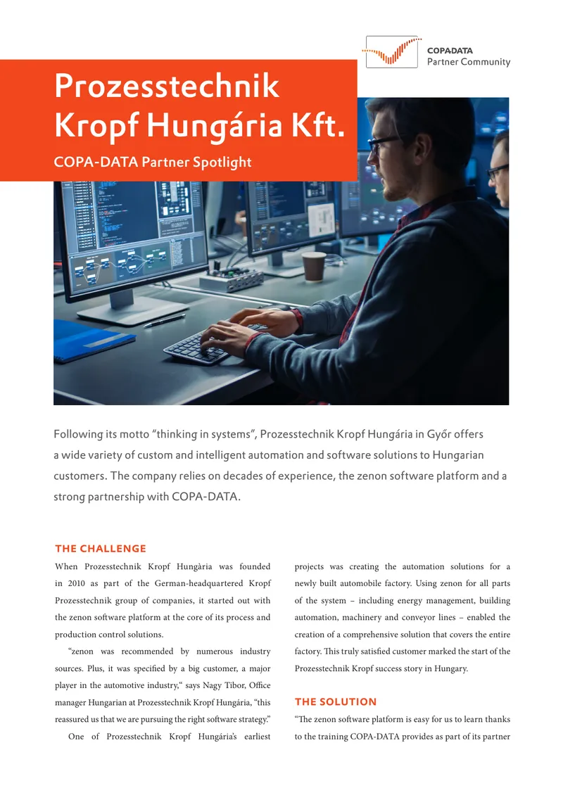 Prozesstechnik Kropf Hungária Automation Solutions