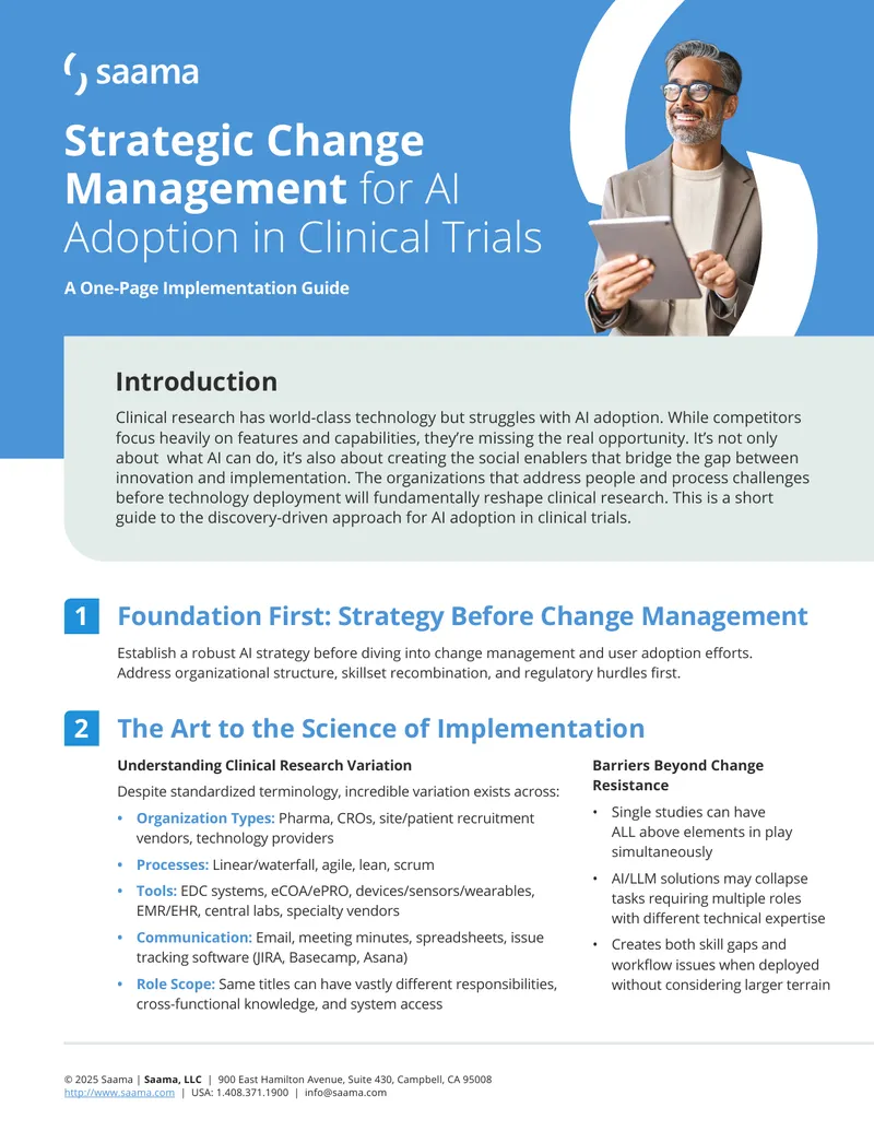 Strategic Change Management for AI Adoption in Clinical Trials
