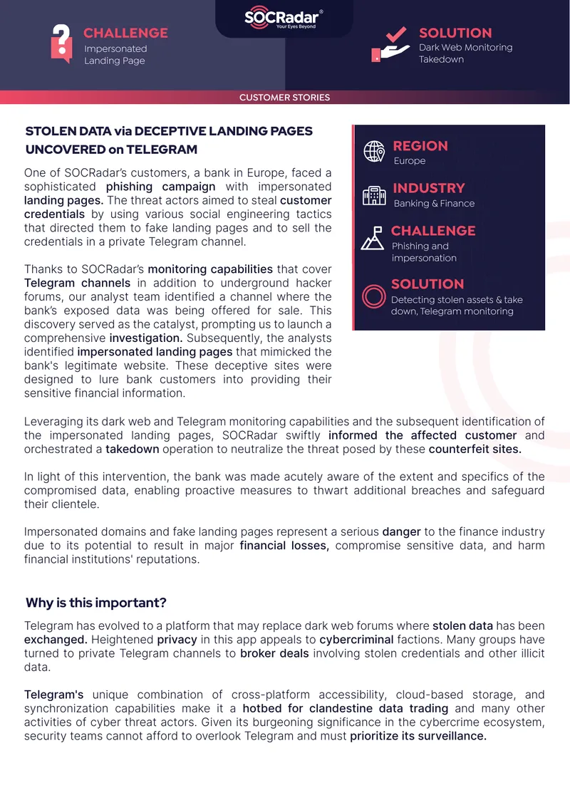 Phishing Campaign Response for European Bank