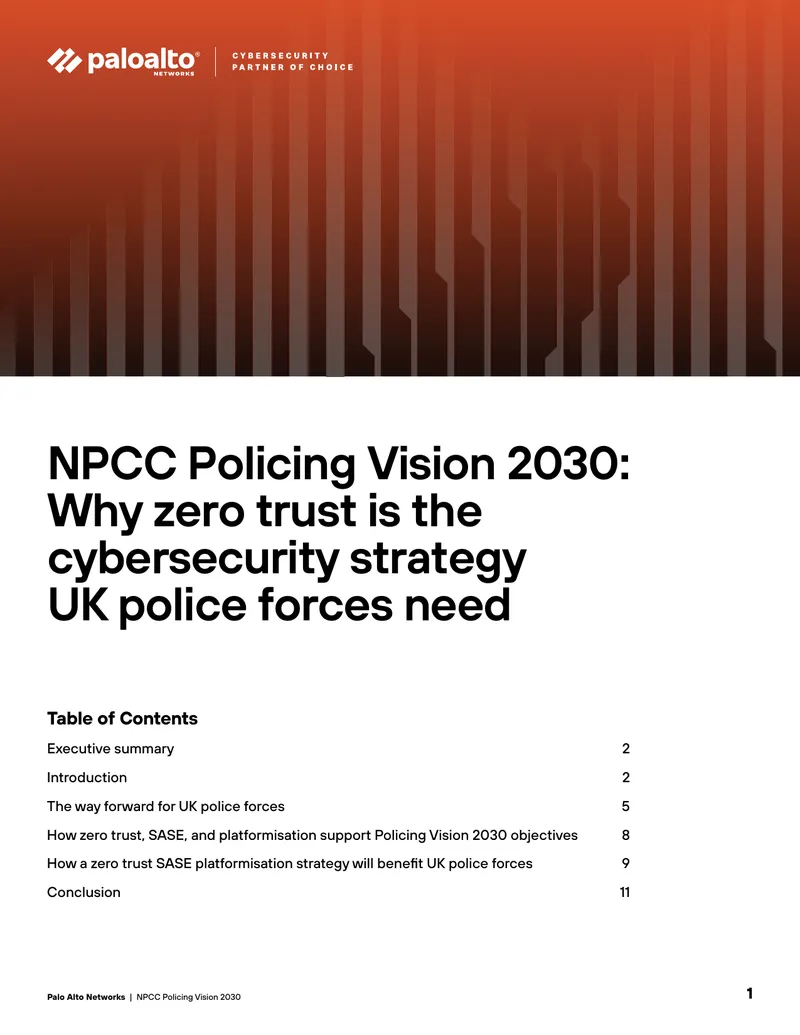 Zero Trust Cybersecurity Strategy for UK Police Forces