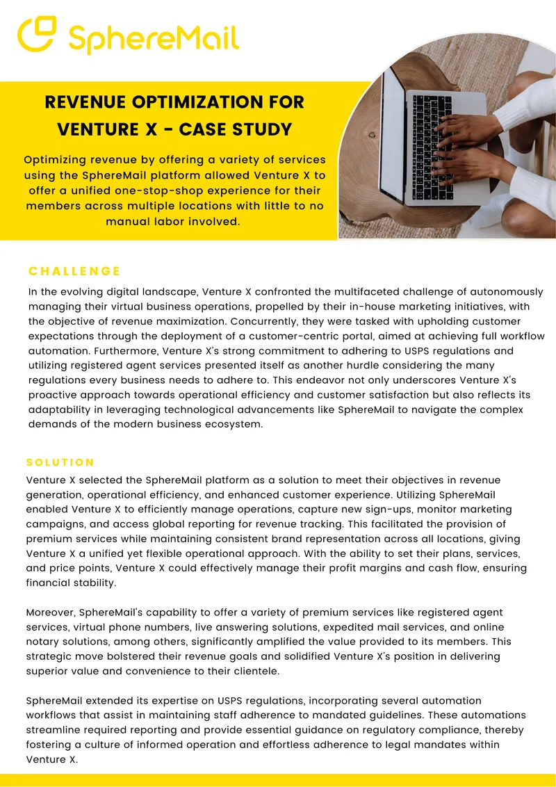 Revenue Optimization Case Study for Venture X