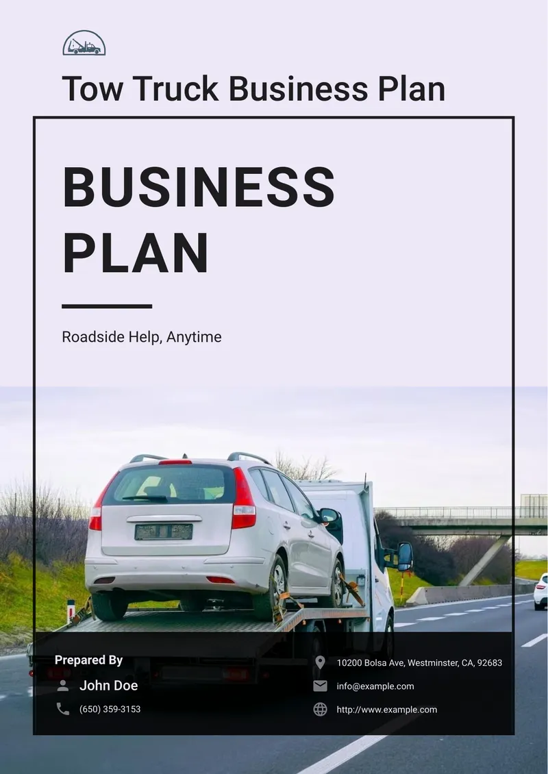 Tow Truck Business Plan Overview