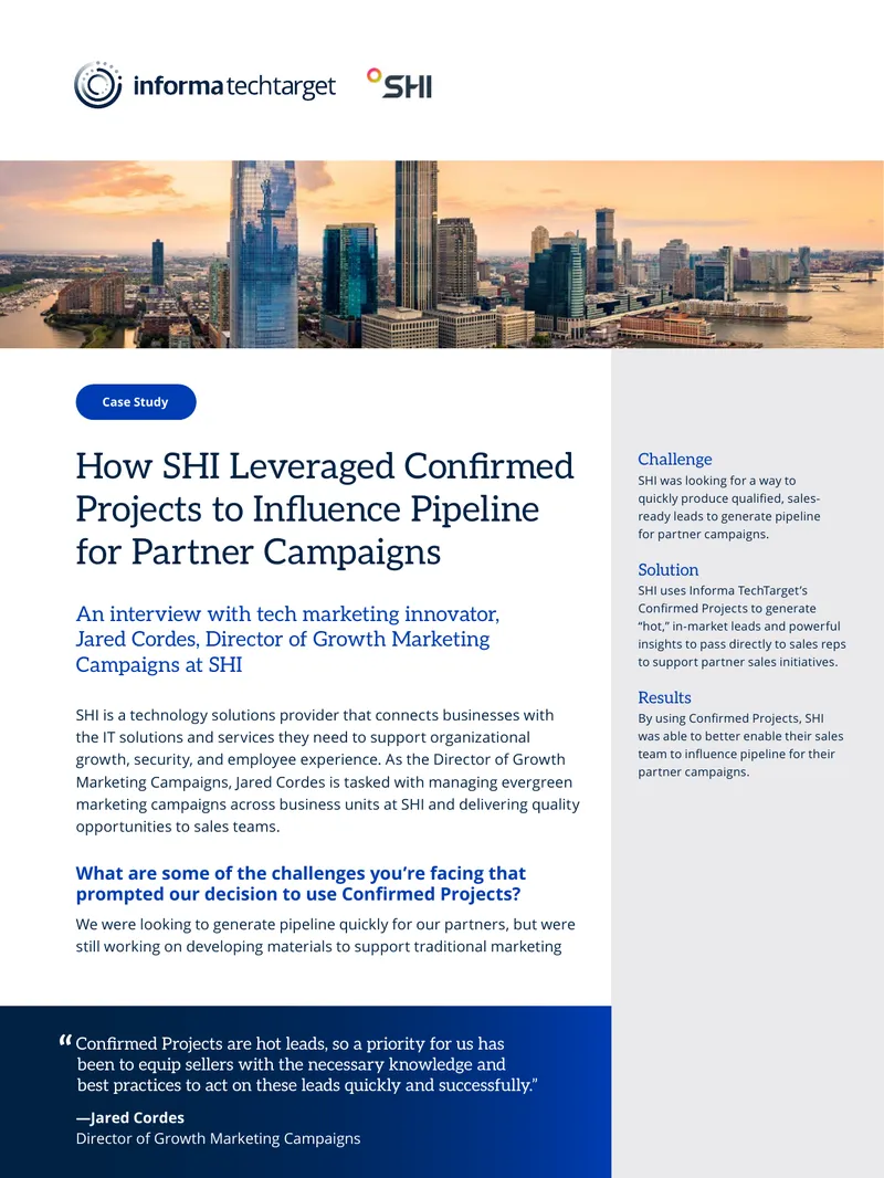 Leveraging Confirmed Projects for Partner Campaigns