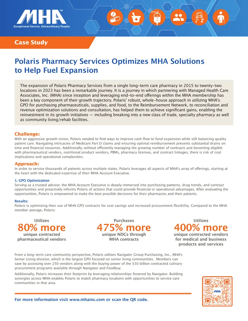 Polaris Pharmacy Services Case Study on MHA Solutions