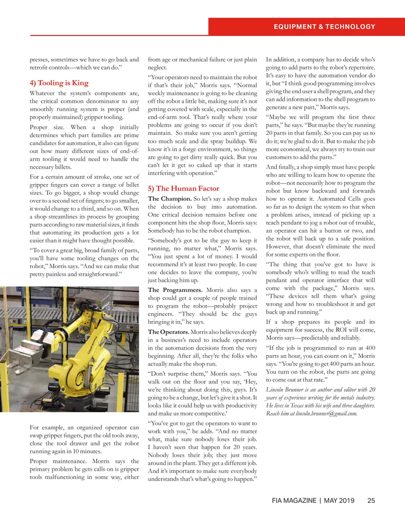 Automation Implementation in Manufacturing Processes