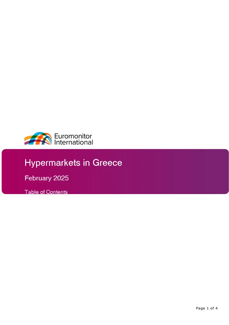 Hypermarkets Market Analysis and Forecast 2024-2029