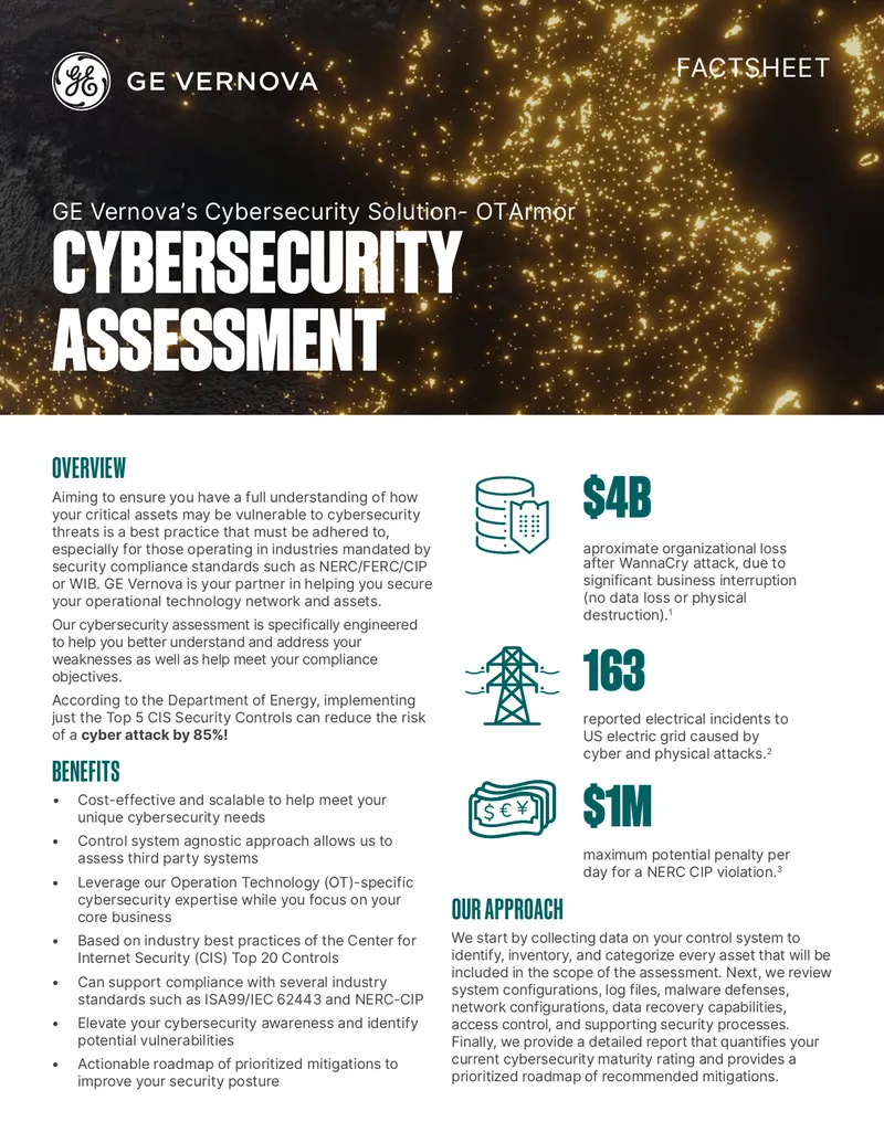 Cybersecurity Assessment for Operational Technology