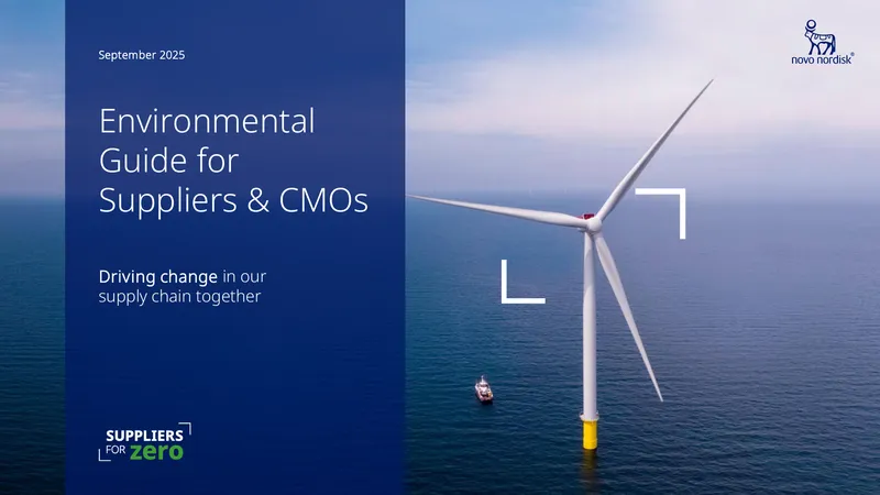 Environmental Guide for Suppliers and CMOs