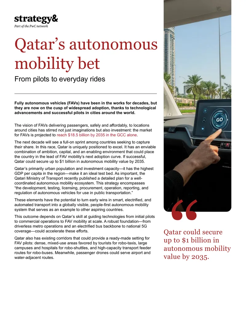 Qatar's Autonomous Mobility Strategy and Implementation