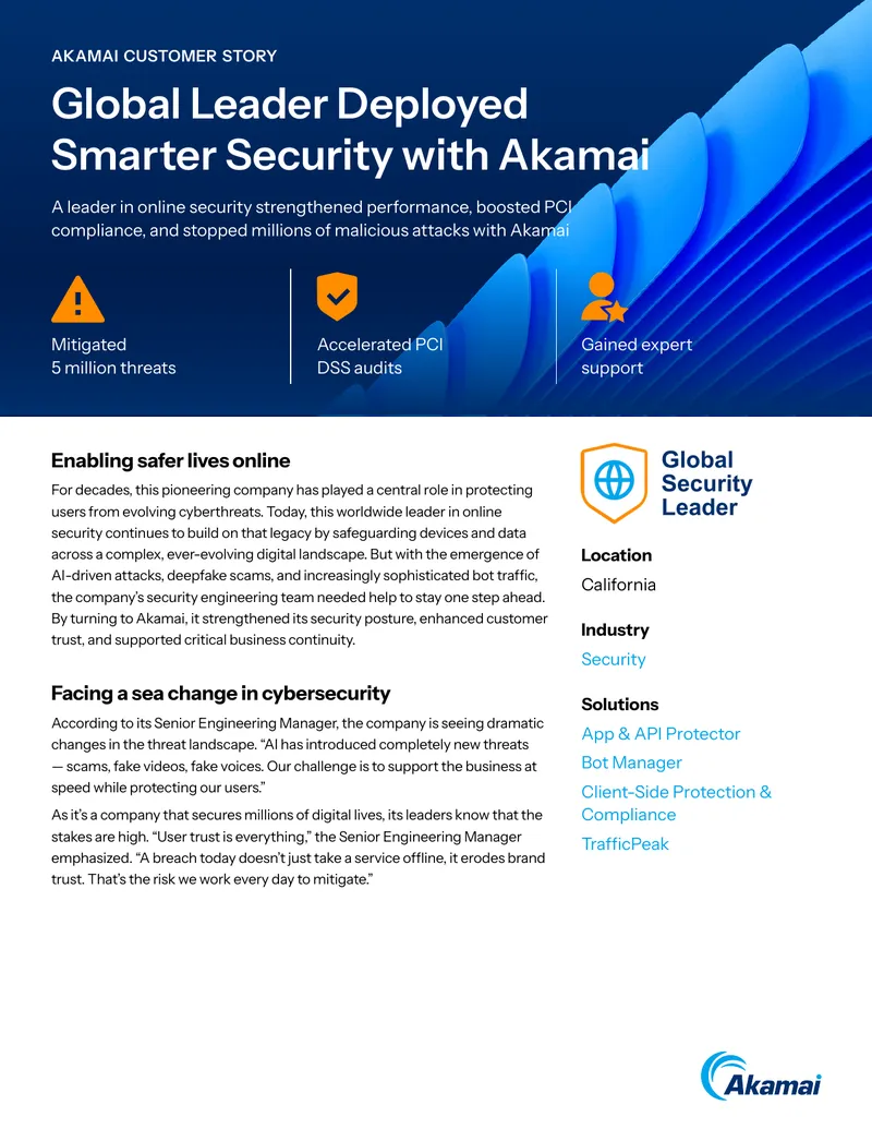 Global Leader Strengthens Security with Akamai