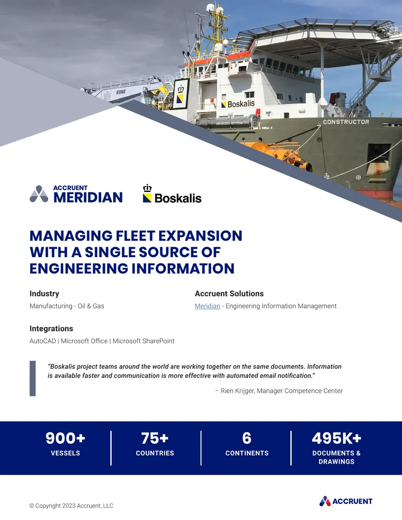 Managing Fleet Expansion with Engineering Information