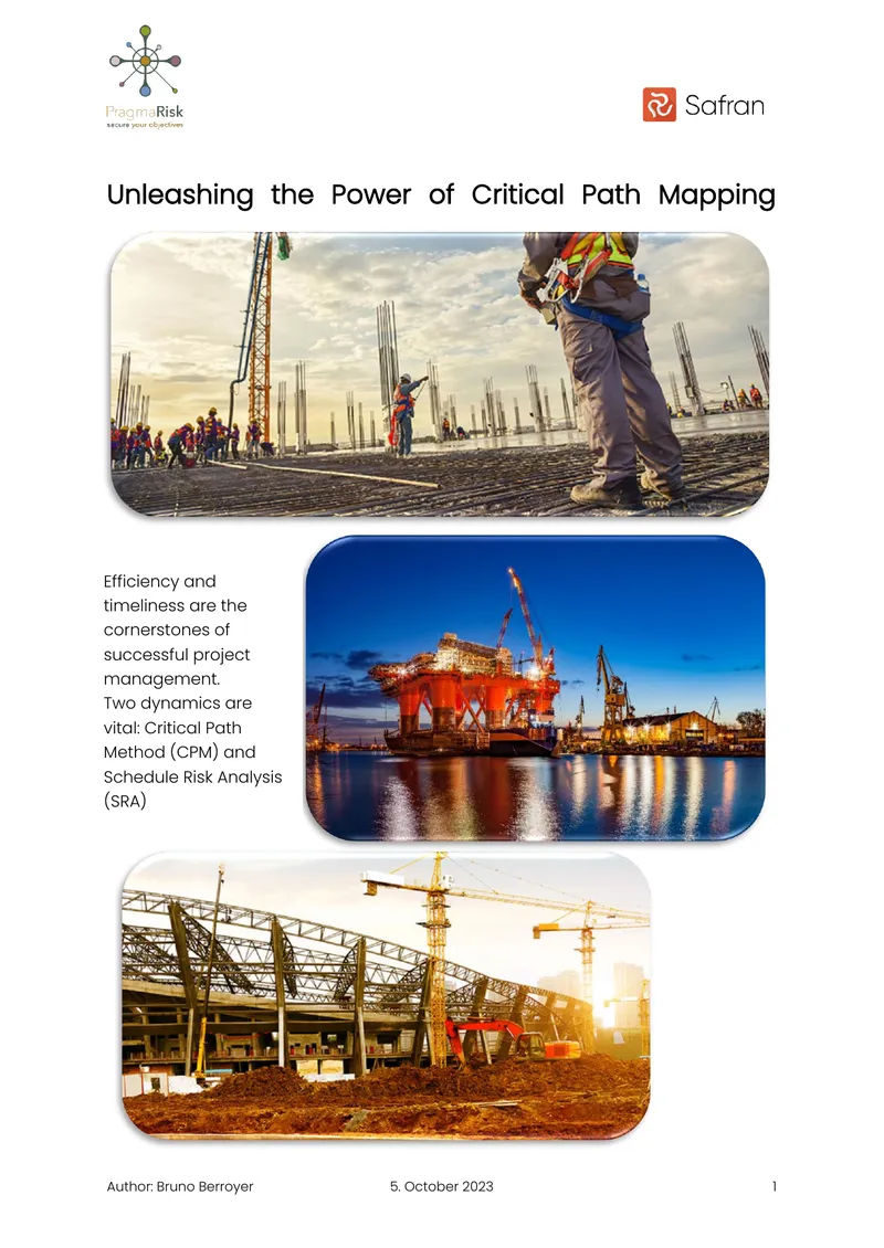 Critical Path Mapping and Schedule Risk Analysis