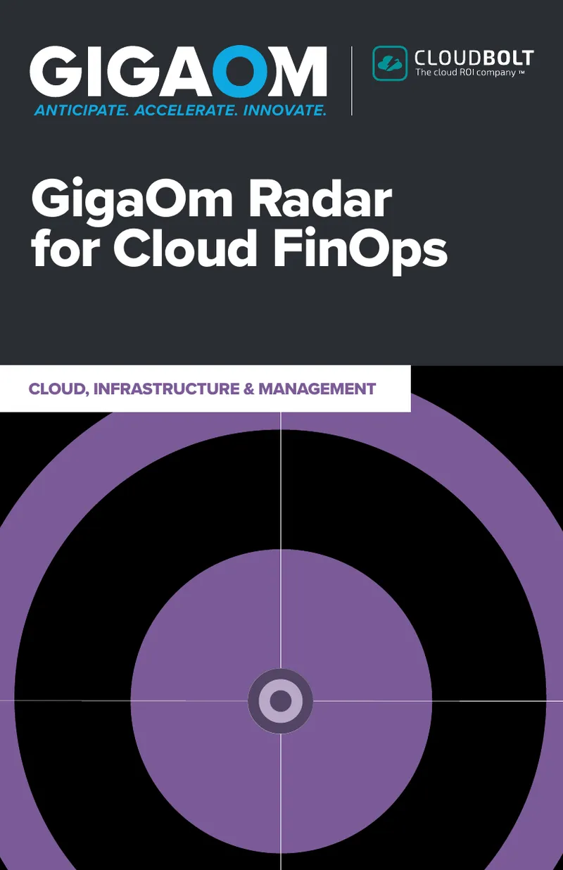 GigaOm Radar for Cloud FinOps Analysis
