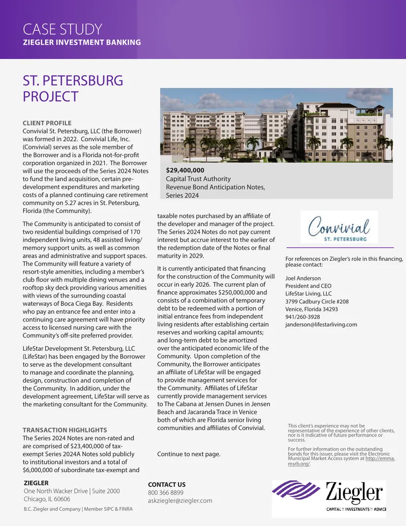 Ziegler Investment Banking Case Study