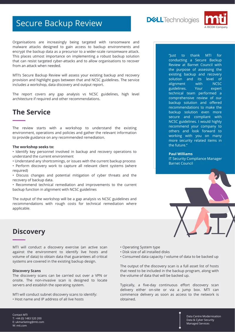 Secure Backup Review Workshop and Assessment
