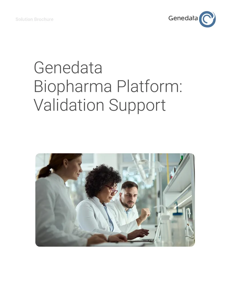Genedata Biopharma Platform Validation Support Services