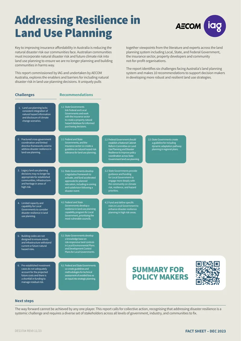 Improving Insurance Affordability Through Land Use Planning