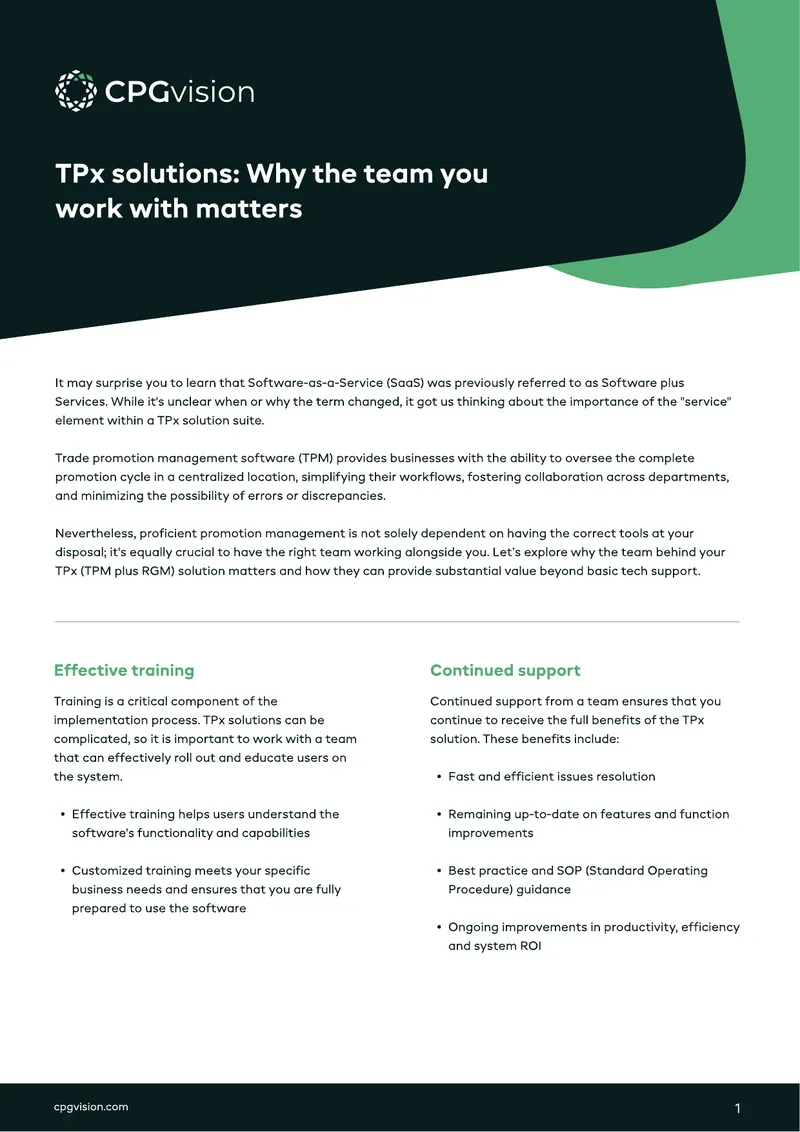 Importance of Team in Trade Promotion Management Solutions